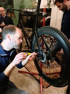 Groepsfoto fietsers